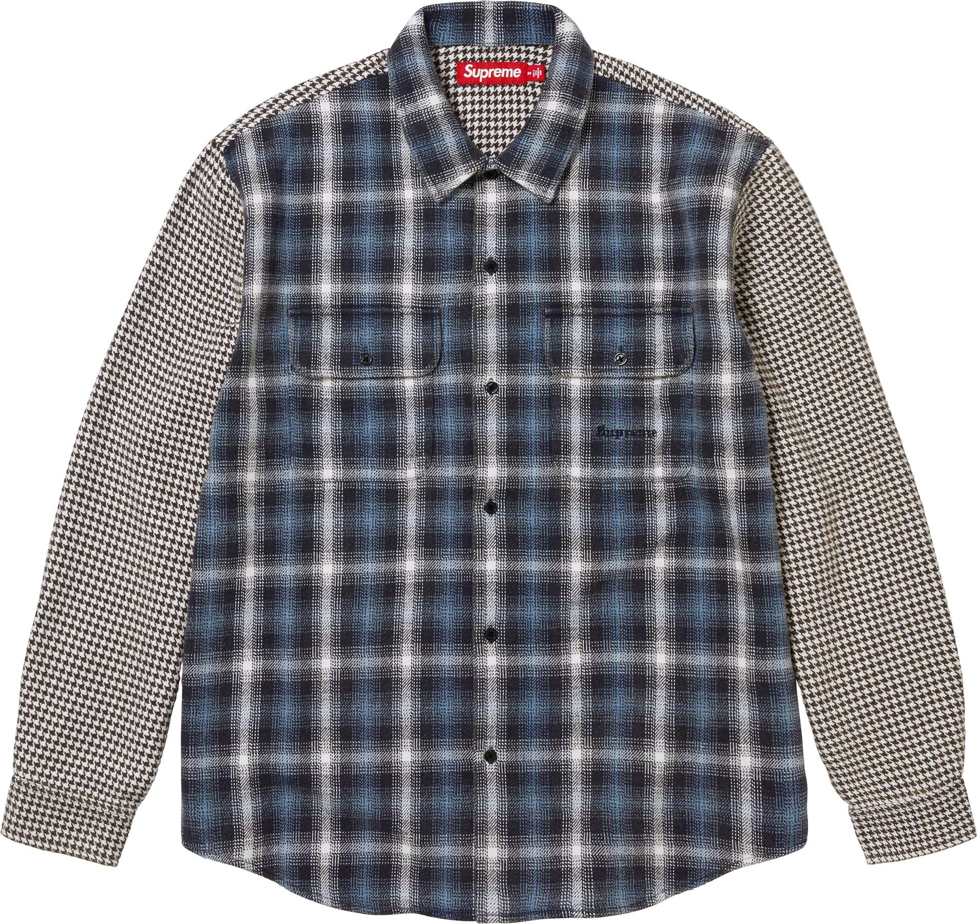 Houndstooth Plaid Flannel Shirt view 9